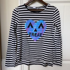 ☀️Bundle 2/$14☀️Gap Striped Tee w/ Sequins, XXL